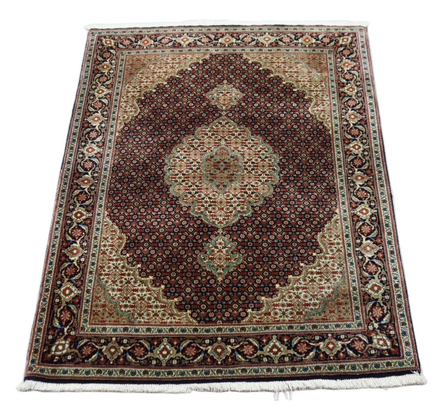 Perserteppich - Täbriz - Royal 154 x 104 cm - schwarz