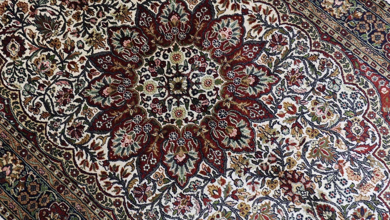 Tapis en soie - Soie du Cachemire - 170 x 109 cm - rouge