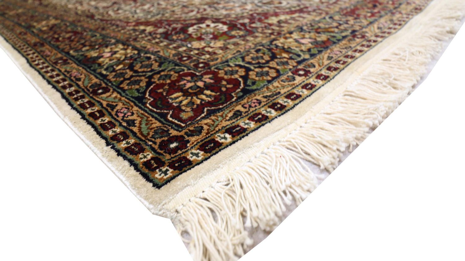Tapis en soie - Soie du Cachemire - 170 x 109 cm - rouge