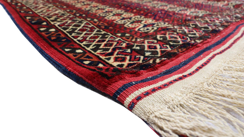 Belutsch Teppich 116 x 95 cm - dunkelrot