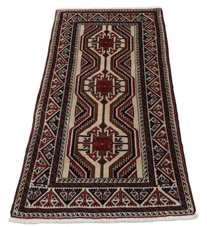 Belutsch Teppich 151 x 80 cm - beige