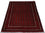 Tapis afghan - 196 x 147 cm - rouge foncé