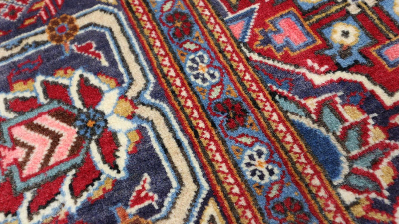 Tapis persan - Keshan - 220 x 140 cm - rouge foncé