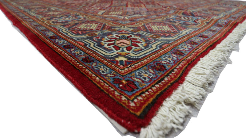 Tapis persan - Keshan - 220 x 140 cm - rouge foncé