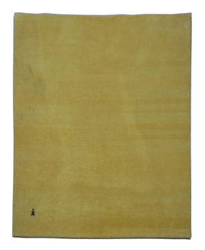 Tapis Gabbeh - Loribaft Persan - 155 x 128 cm - vert olive