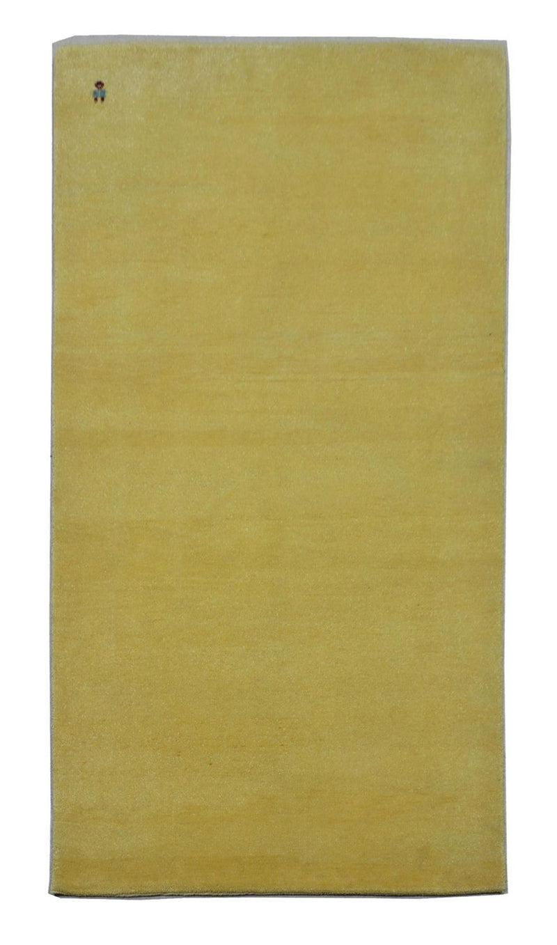 Tapis Gabbeh - Loribaft Persan - 190 x 102 cm - vert olive