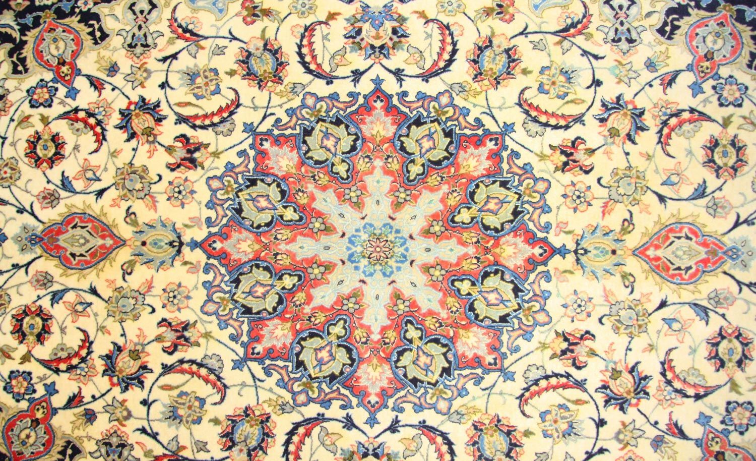 Tapis persan - Isfahan - Premium - 243 x 153 cm - beige