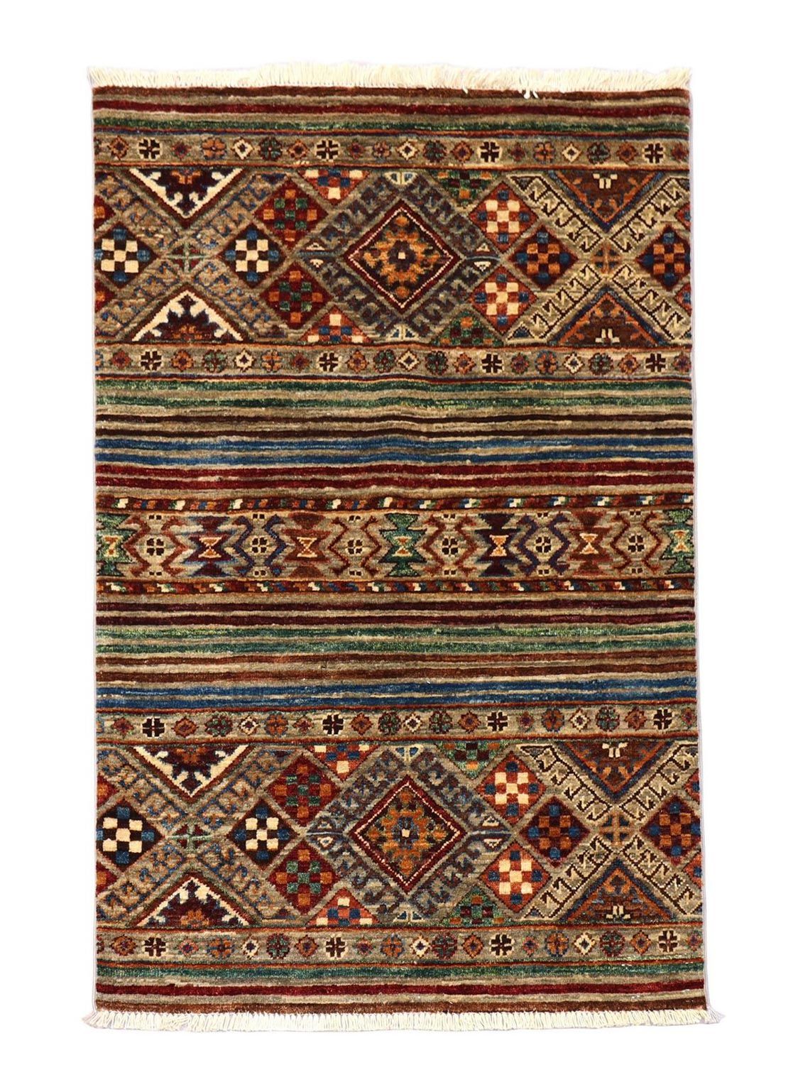Ziegler Teppich 126 x 82 cm - dunkelrot