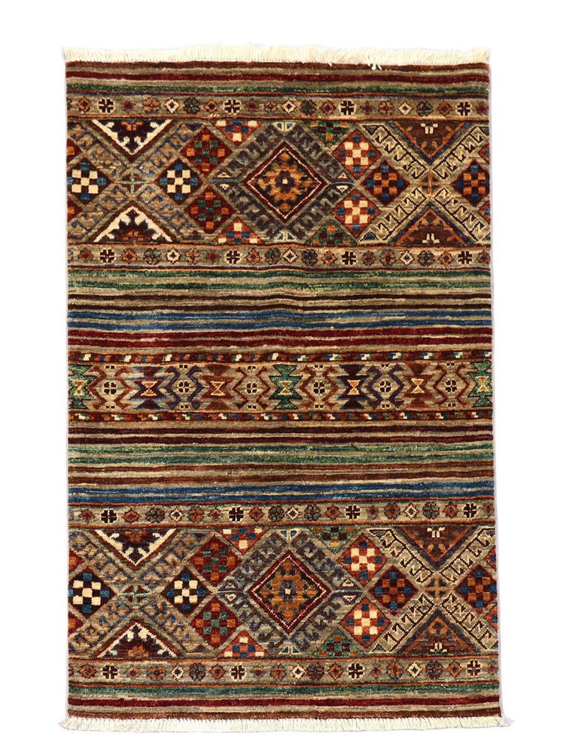 Ziegler Teppich 126 x 82 cm - dunkelrot