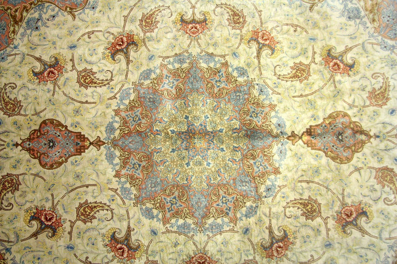 Tapis en soie - Ghom soie - Premium - 240 x 155 cm - beige
