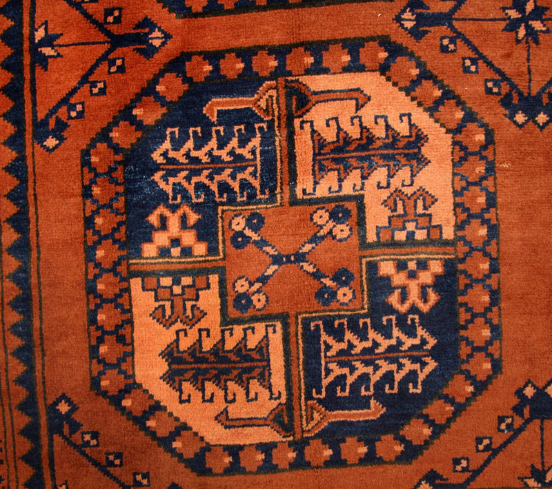 Tapis afghan - 290 x 208 cm - orange
