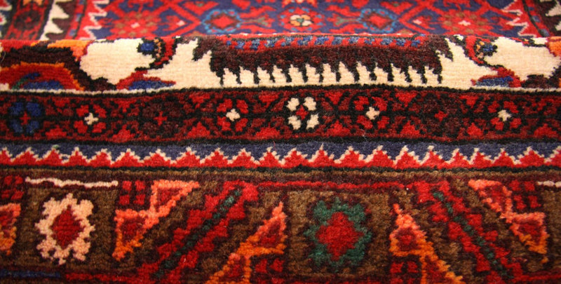Tapis de couloir Tapis persan - Nomadic - 433 x 108 cm - rouge