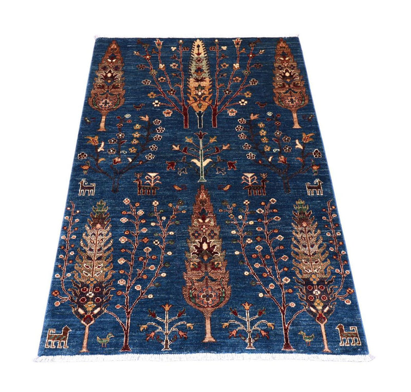 Tapis Ziegler - 152 x 106 cm - bleu foncé