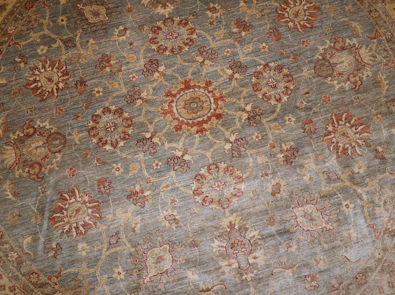 Tapis Ziegler ronde  - 307 x 305 cm - marron