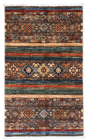 Ziegler Teppich 99 x 62 cm - minzgrün