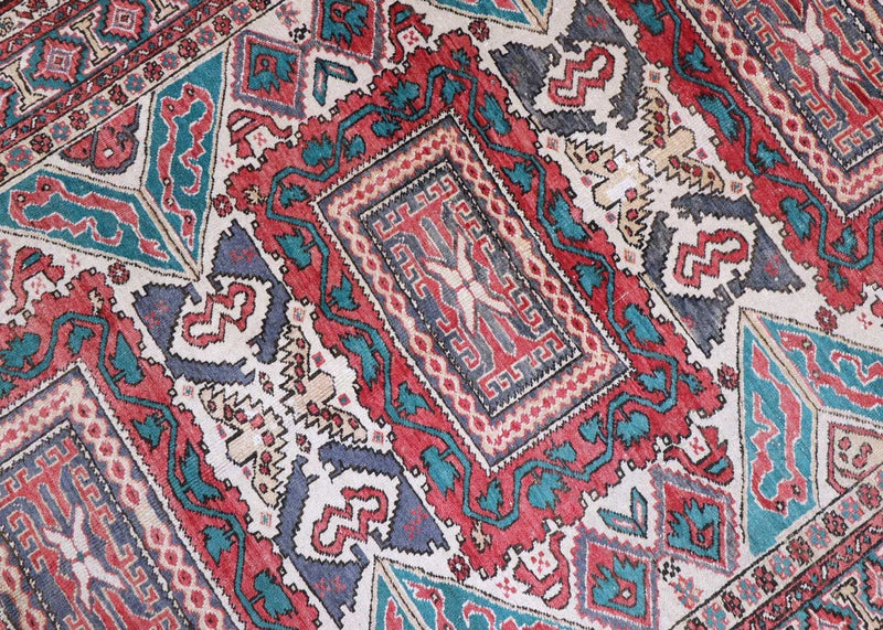 Tapis afghan - Boukhara - 206 x 136 cm - beige