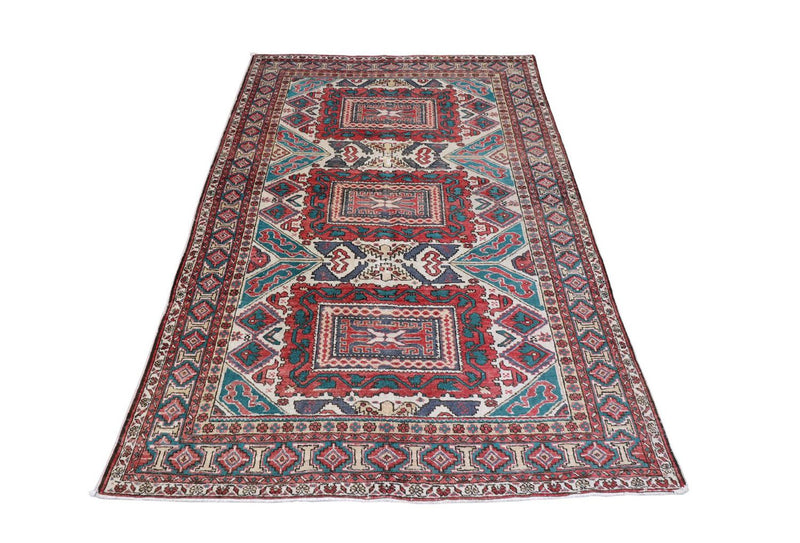 Tapis afghan - Boukhara - 206 x 136 cm - beige