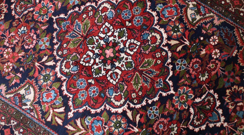 Tapis persan - Nomadic - 205 x 142 cm - bleu foncé