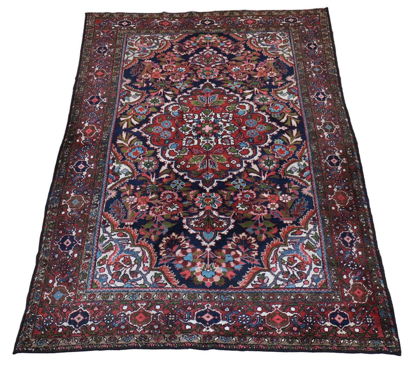 Tapis persan - Nomadic - 205 x 142 cm - bleu foncé