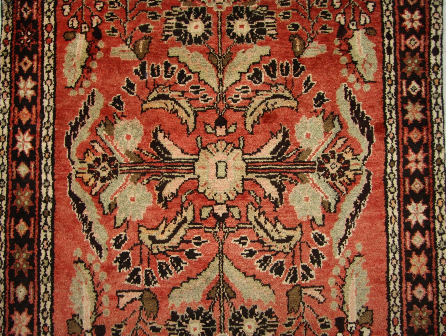 Tapis de couloir Tapis persan - Nomadic - 405 x 112 cm - rouge clair