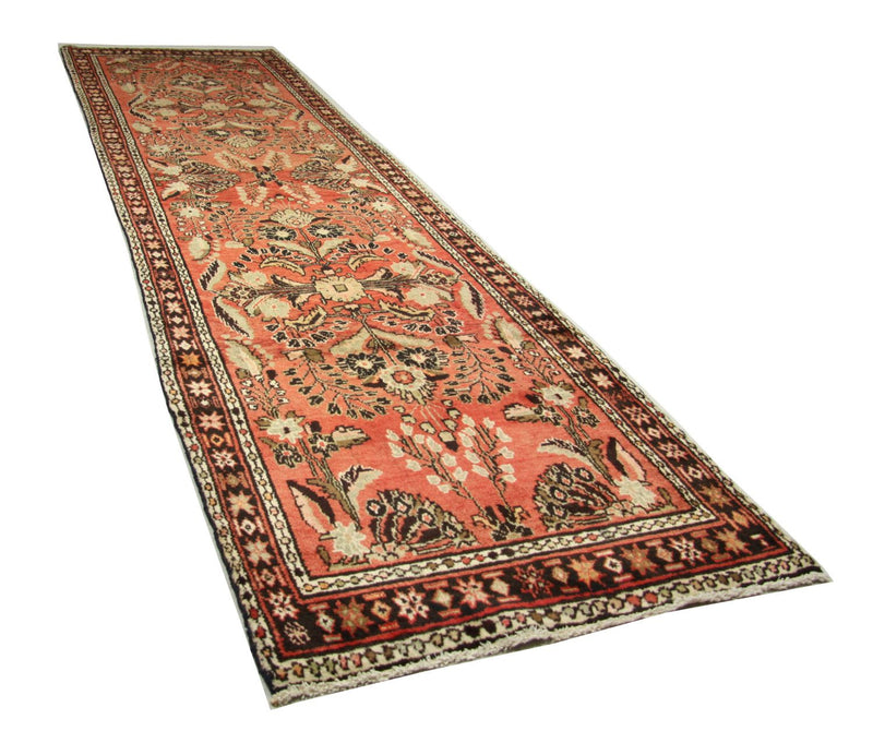 Tapis de couloir Tapis persan - Nomadic - 405 x 112 cm - rouge clair