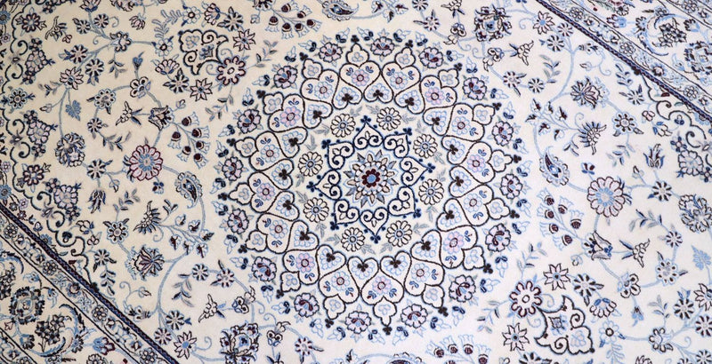 Tapis persan - Nain - 307 x 200 cm - beige