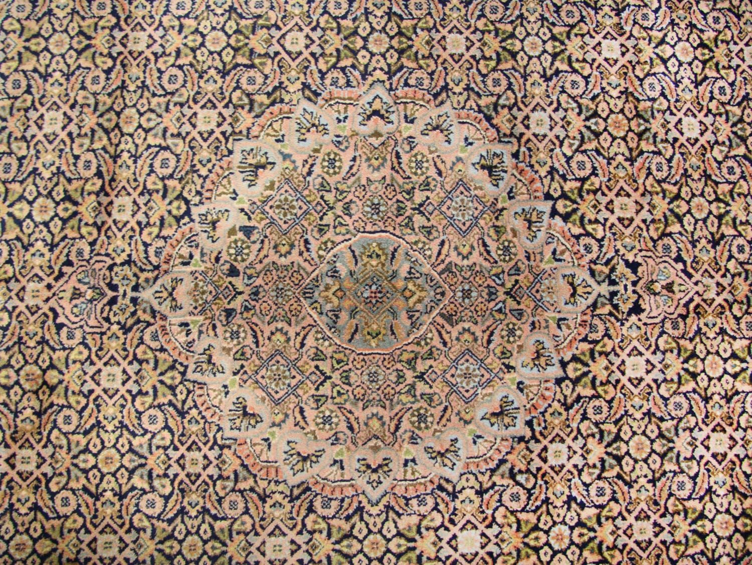 Orientteppich - Bidjar - Indus 290 x 248 cm - blau
