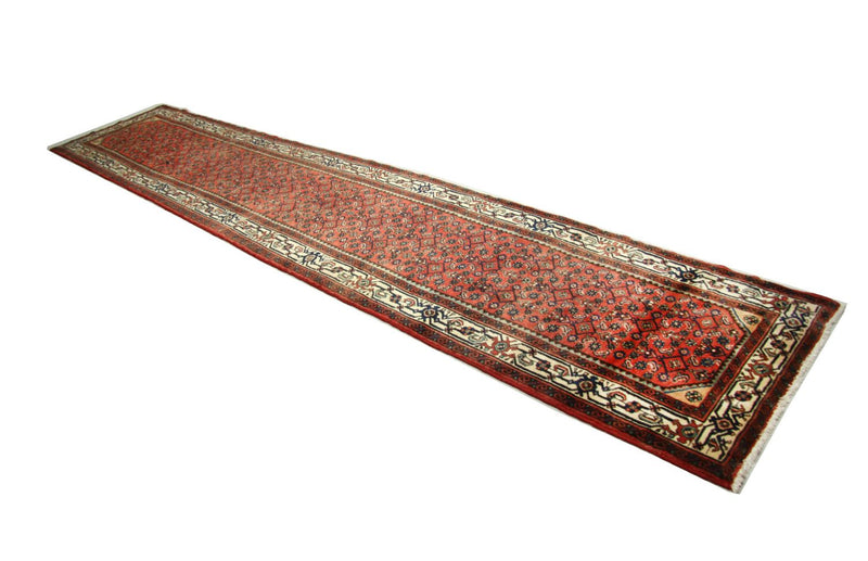 Tapis de couloir Tapis persan - Nomadic - 404 x 81 cm - rouge