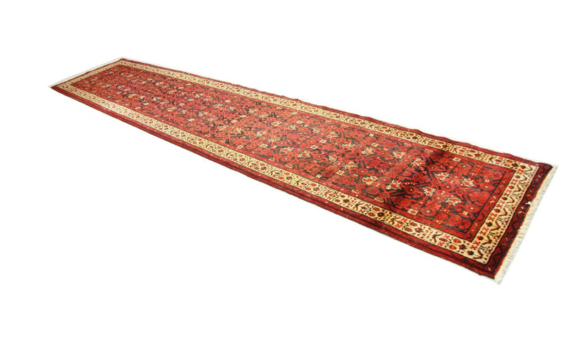 Tapis de couloir Tapis persan - Nomadic - 403 x 90 cm - rouge