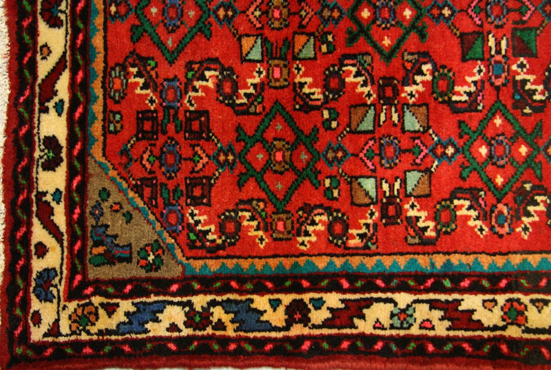 Tapis de couloir Tapis persan - Nomadic - 387 x 80 cm - rouge