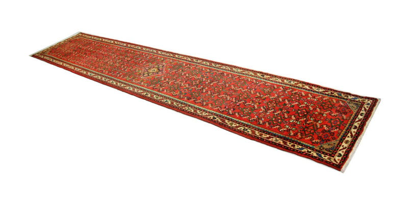 Tapis de couloir Tapis persan - Nomadic - 387 x 80 cm - rouge