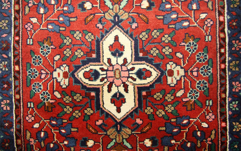 Tapis de couloir Tapis persan - Nomadic - 385 x 89 cm - rouge