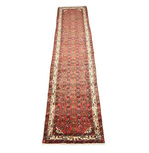 Tapis de couloir Tapis persan - Nomadic - 385 x 80 cm - rouge