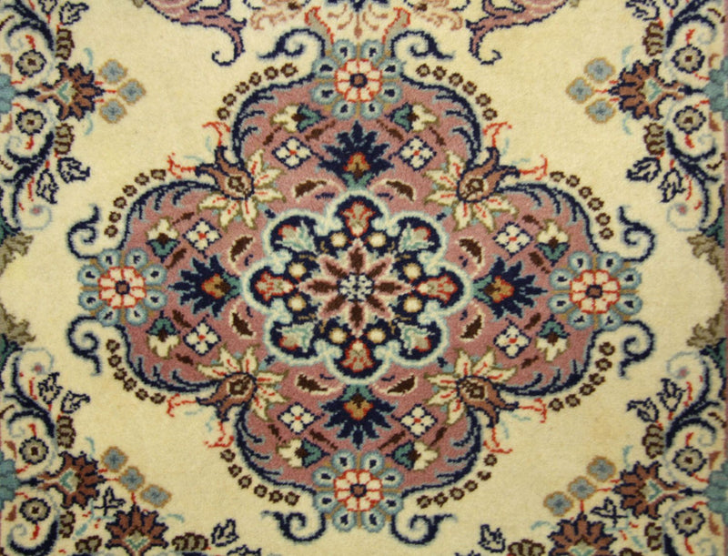 Tapis de couloir Tapis persan - Keshan - 300 x 82 cm - bleu