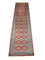 Tapis de couloir Tapis Pakistani - 343 x 76 cm - rouge