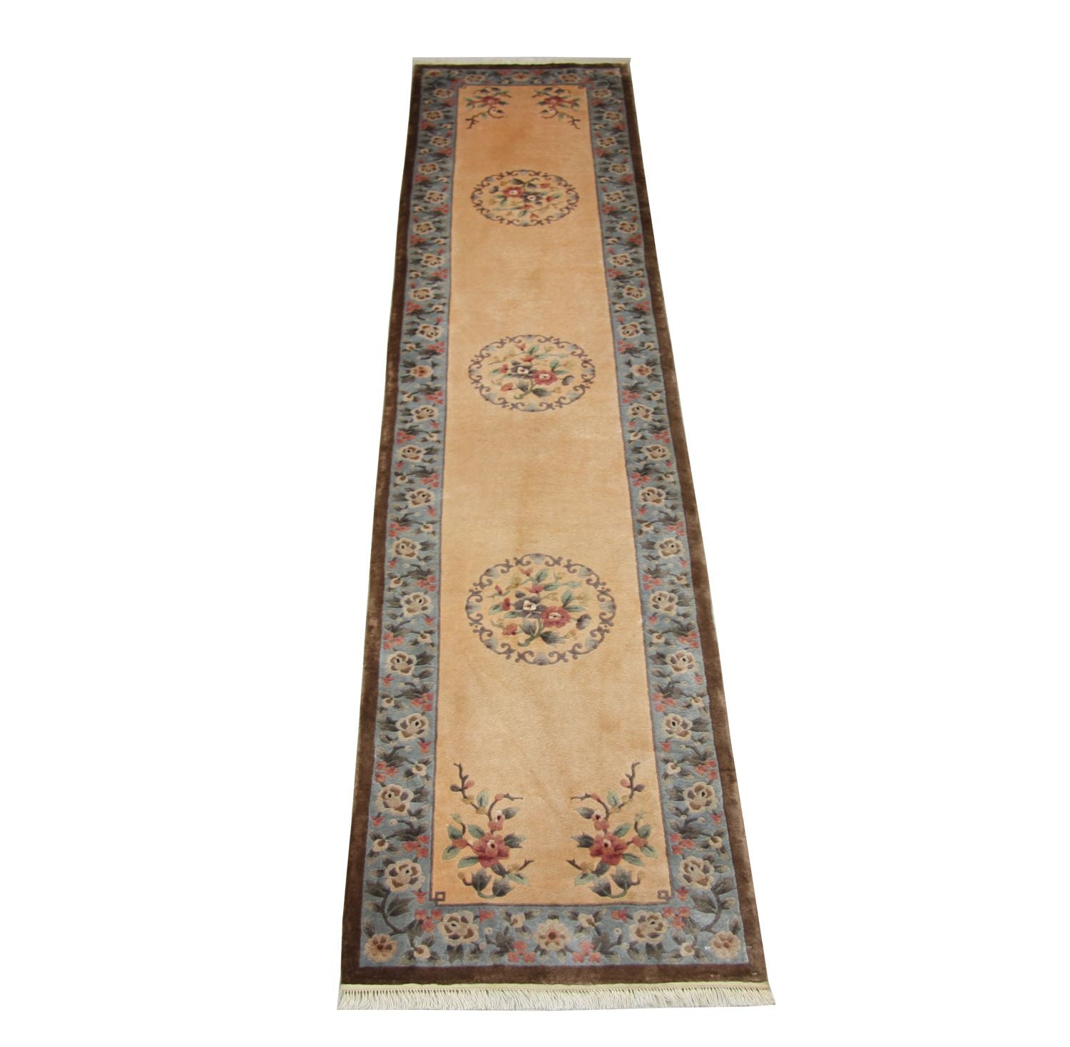 Seidenteppich - China Seide 337 x 70 cm Teppich Läufer