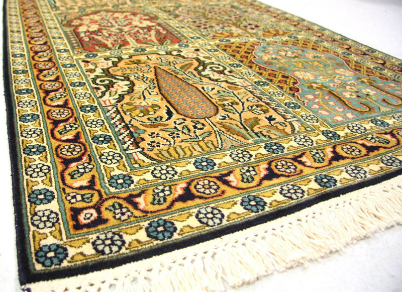 Seidenteppich - Kaschmir Seide 298 x 82 cm Teppich Läufer