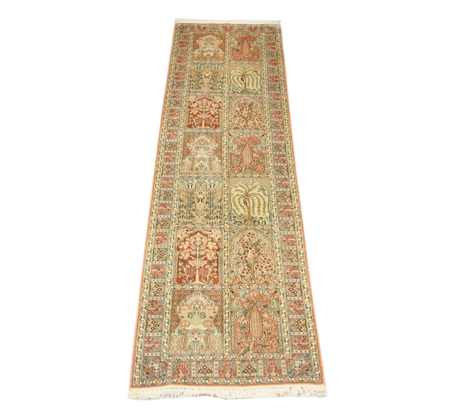 Seidenteppich - Kaschmir Seide 292 x 79 cm Teppichläufer
