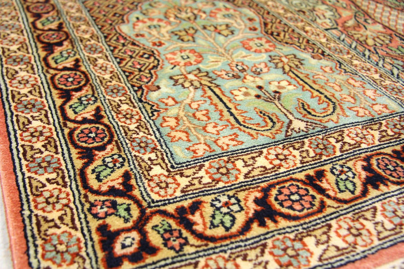 Seidenteppich - Kaschmir Seide 307 x 78 cm Teppich Läufer