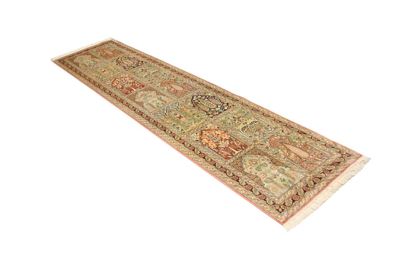 Seidenteppich - Kaschmir Seide 307 x 78 cm Teppich Läufer