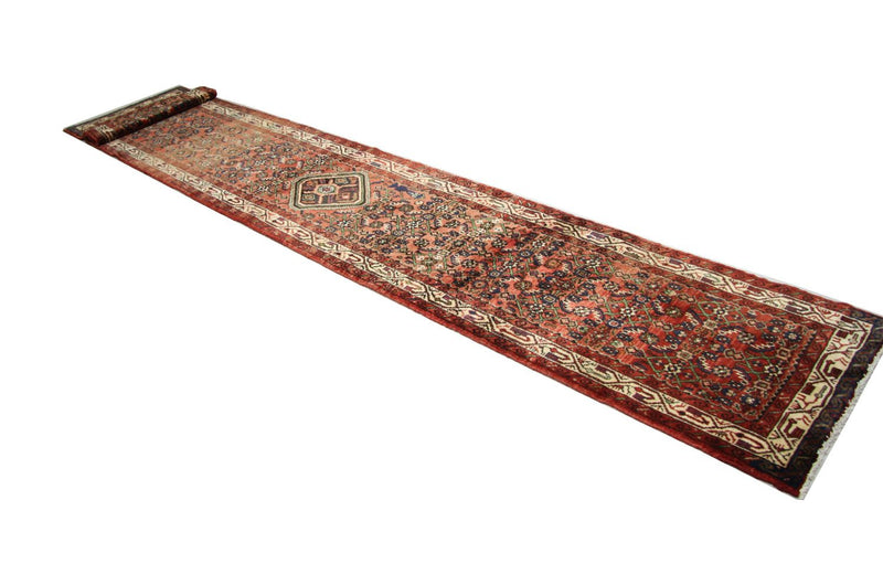 Tapis de couloir Tapis persan - Nomadic - 470 x 85 cm - gris