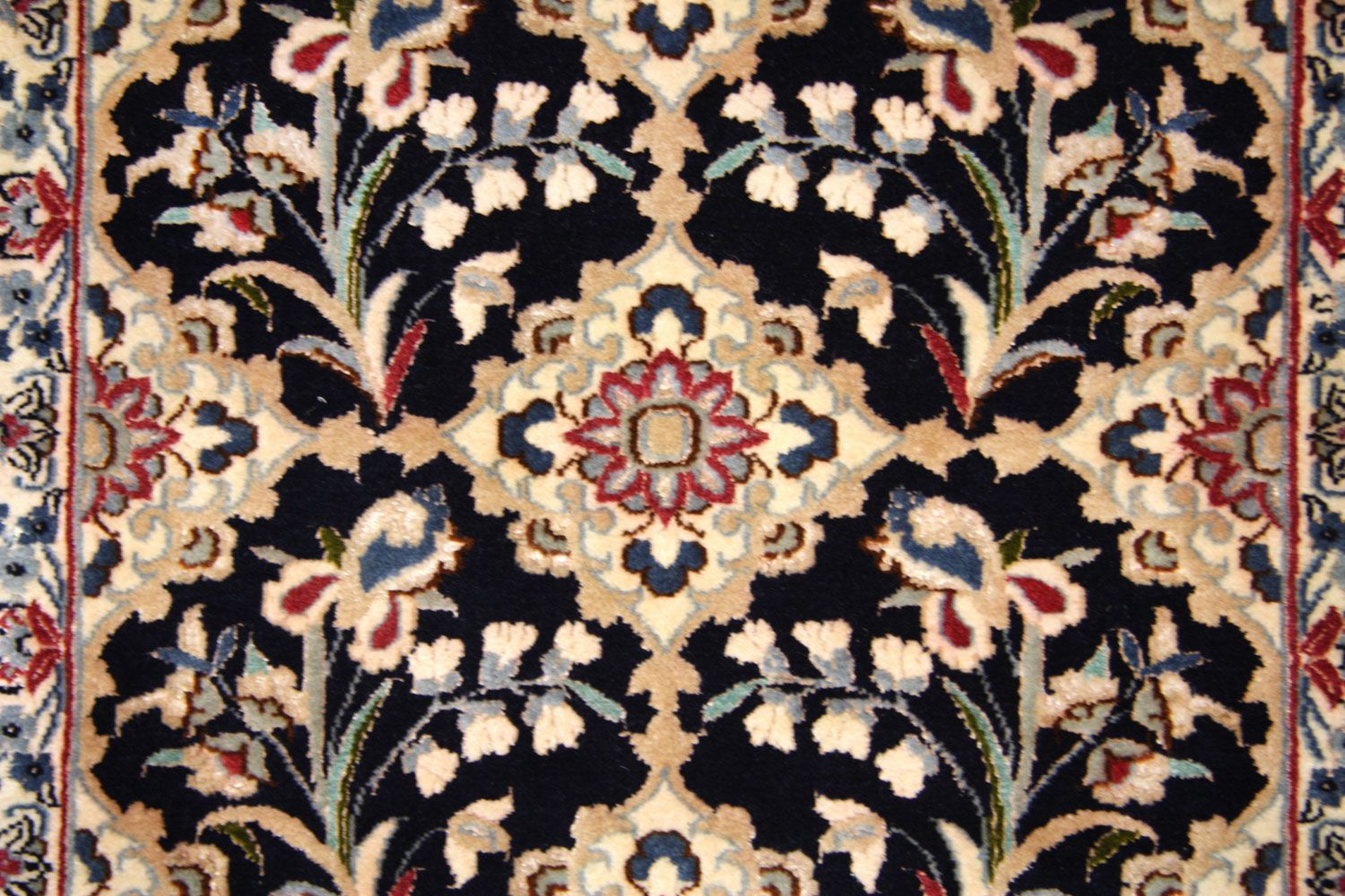 Tapis de couloir Tapis persan - Nain - Premium - 203 x 48 cm - bleu