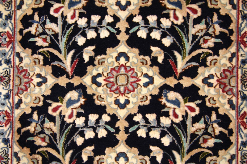 Tapis de couloir Tapis persan - Nain - Premium - 203 x 48 cm - bleu