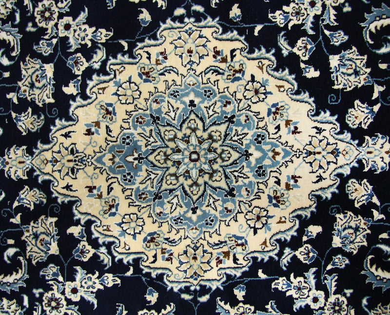 Tapis persan - Nain - Premium - 256 x 172 cm - bleu foncé
