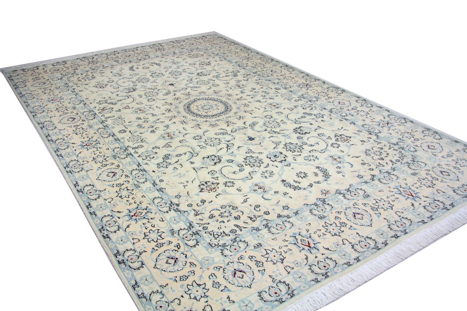 Tapis persan - Nain - Royal - 293 x 200 cm - bleu