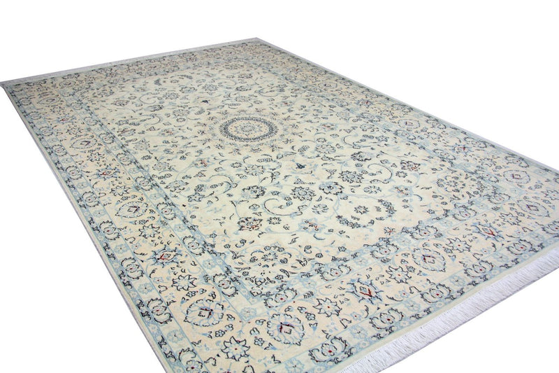 Tapis persan - Nain - Royal - 293 x 200 cm - bleu