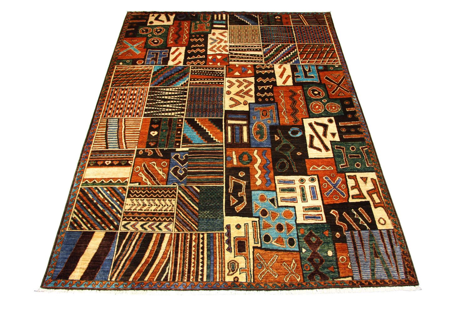 Tapis afghan - 305 x 220 cm - multicolore