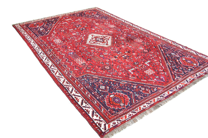 Tapis persan - Nomadic - 274 x 175 cm - rouge