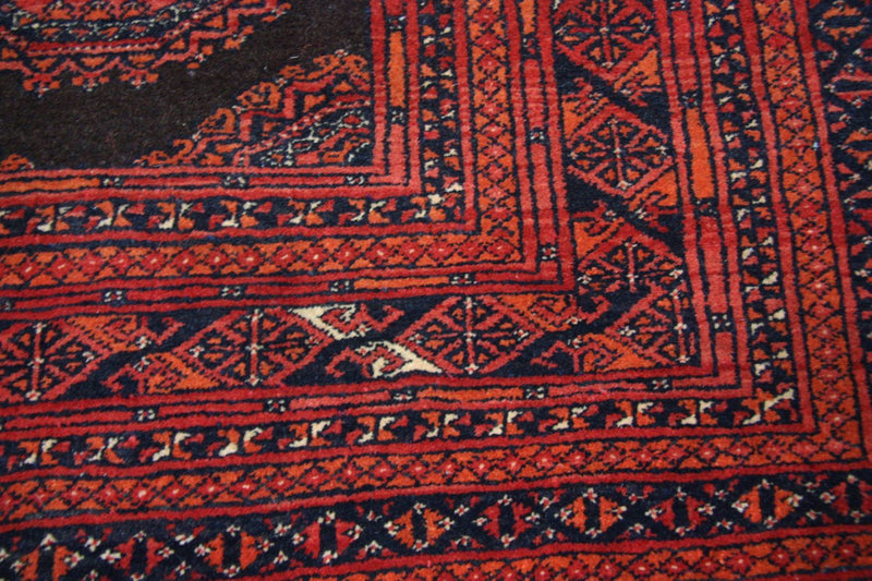 Tapis afghan - Boukhara - 275 x 198 cm - rouge
