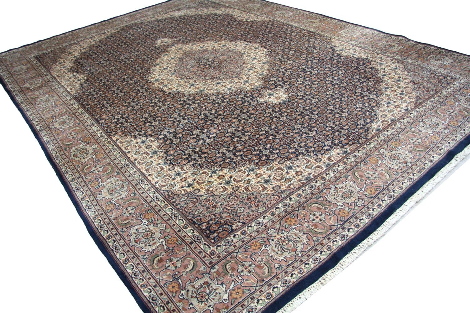Tapis persan - Tabriz - 390 x 290 cm - bleu